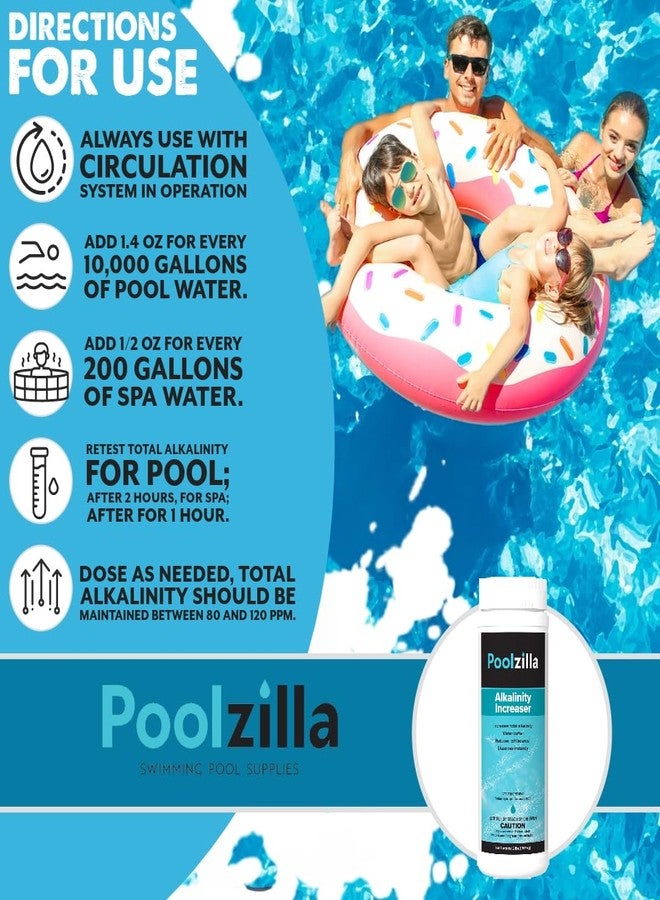 Poolzilla 2lb Pool Alkalinity Increaser: Restore pH Balance and Enhance Water Clarity for Crystal-Clear Swimming, Instantly Dissolves for Fast-Acting Performance - Image 2