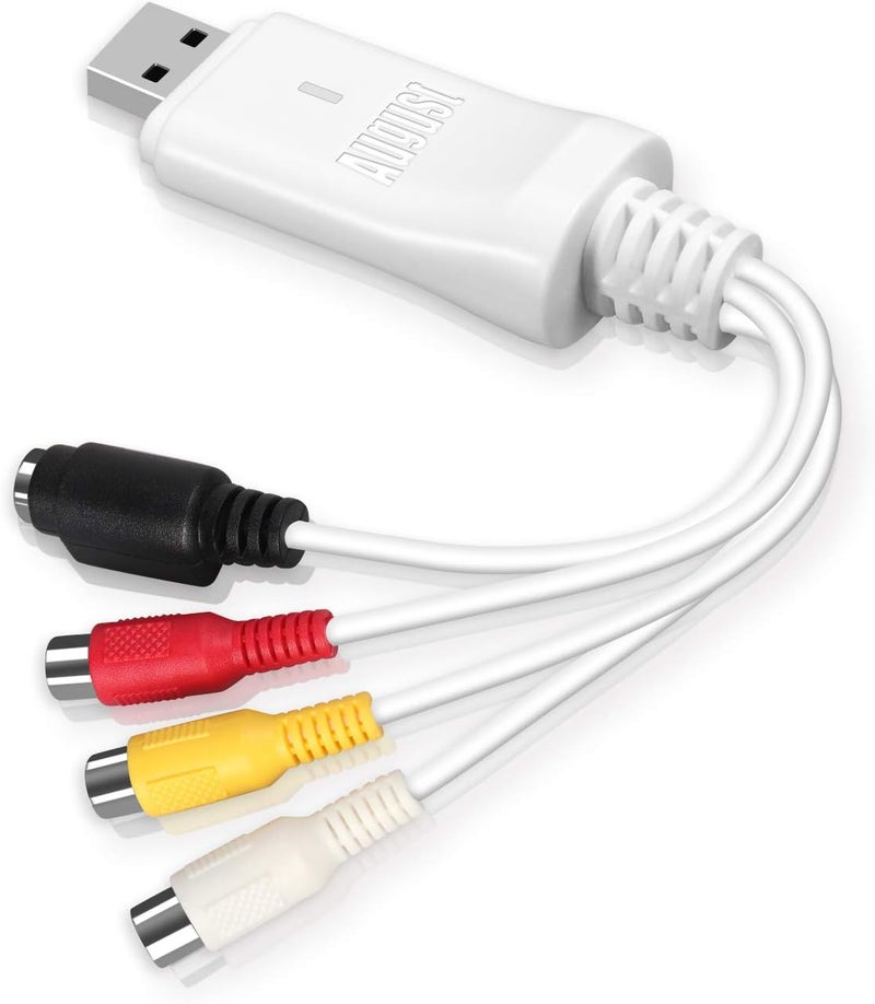 بطاقة التقاط الفيديو USB - VGB300 - نقل أشرطة VHS Hi8 8mm إلى الكمبيوتر الشخصي أو Mac عبر مدخل مركب أو S-Video لكاميرات الفيديو ومسجل الفيديو VCR/التقاط لألعاب Xbox 360 وPS3 - Image 1
