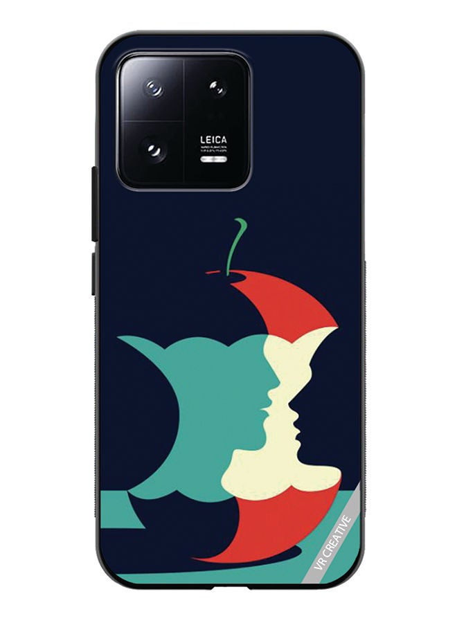 VR CREATIVE Protective Case Cover For Xiaomi 13 Eaten Apple Design Multicolour - Image 1