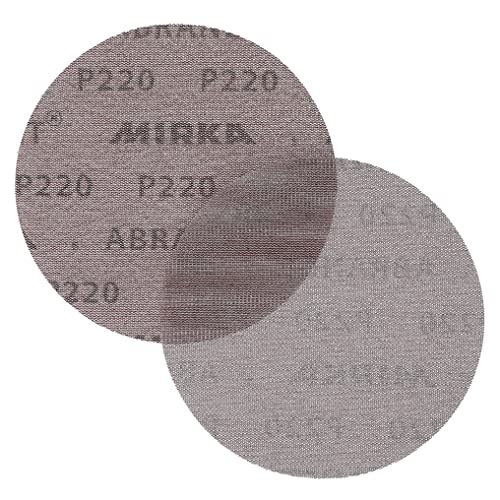 Mirka Abranet Net Disc / 6 inch/Grit 220 / Sandpaper Sanding Discs Hook and Loop/Dust-Free Sanding / 50 pcs / ‎9A-241-220 - Image 2