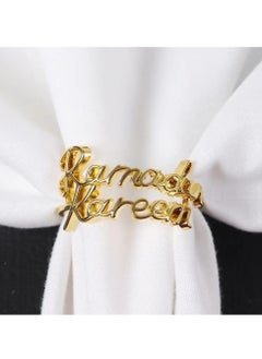 ThePartyPopper 8 PCS Ramadan Napkin Rings, Metal Napkin Rings Holder for Eid Mubarak Party  - Image 4