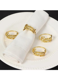 ThePartyPopper 8 PCS Ramadan Napkin Rings, Metal Napkin Rings Holder for Eid Mubarak Party  - Image 5