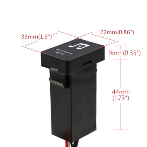 Timloon Car Bluetooth Music Adapter Module Panel Installation AUX Output Use for Toyota,Camry,Corolla,Yaris,RAV4,Reiz,Land Cruiser - Image 2