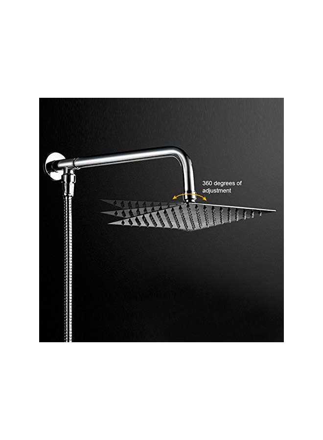 The Bros Shower Head, Electroplating Process Square Rainfall Shower Head, Wall Mounted for Home(Square nozzle 10 inch set) - Image 5