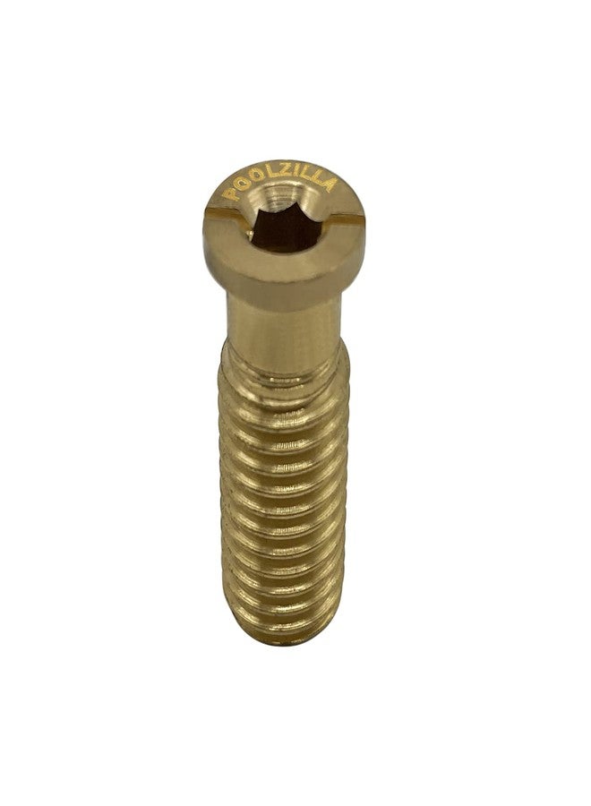 Poolzilla Pool Cover 1-5/16" Extended Brass Screw for Anchor - 25 Pack - Extra Long Universal Fit - Image 3