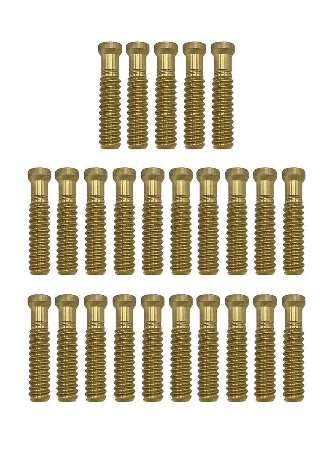 Poolzilla Pool Cover 1-5/16" Extended Brass Screw for Anchor - 25 Pack - Extra Long Universal Fit - Image 1