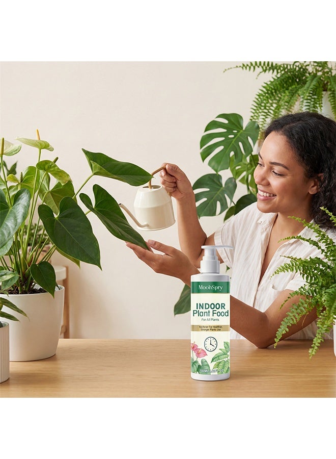 MOONSPRY Indoor Plant Food For All Plants, Liquid Fertilizer For Houseplants, Liquid Nutrient Concentrate, Liquid Plant Food New Growth, Greener Leaves, And Strong Roots, Root Growth Nutrient Solution, Liquid Plant Food For Houseplants, 100ml - Image 2