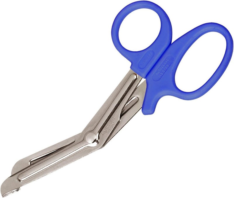 Prestige Medical 5.5 Inch Nurses Utility Scissors with Royal Blue Handles - Image 1