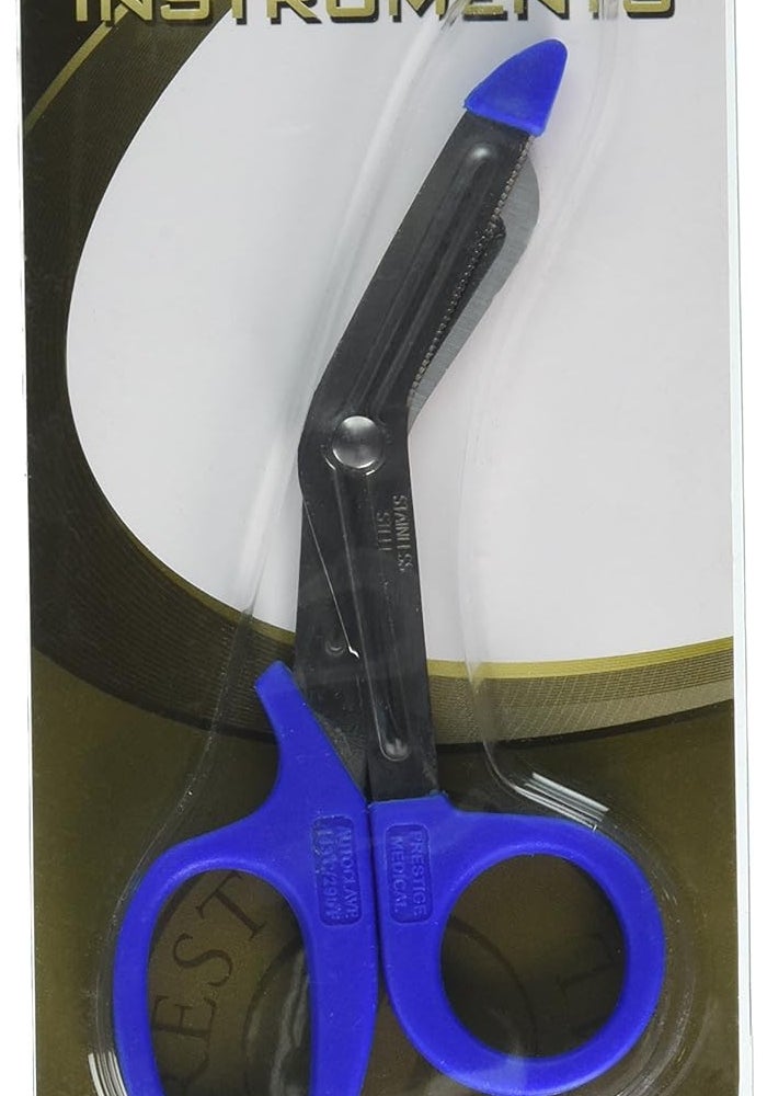 Prestige Medical 5.5 Inch Nurses Utility Scissors with Royal Blue Handles - Image 2
