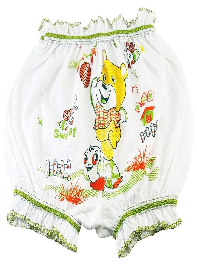 Style Girls/Boys & Kids Pure Cotton Cartoon Printed Bloomers/Panty White Colour(777- Pack of 12) - Image 3