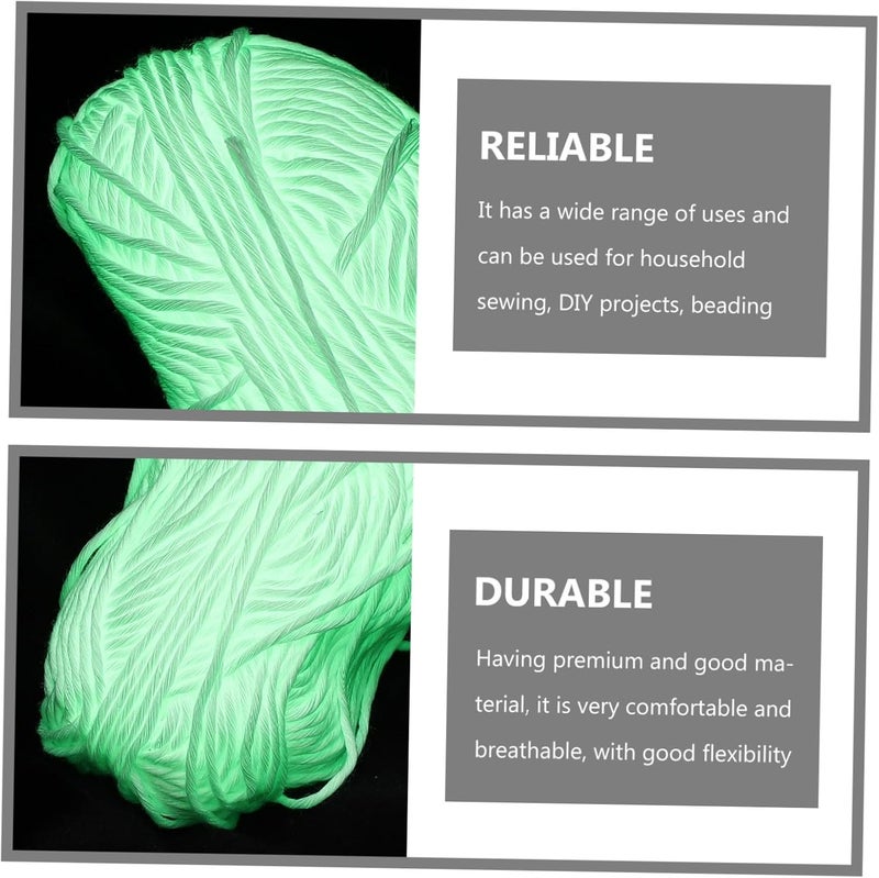 DIY Crafting Yarn Luminous Polyester Glow Dark for Knitting Crocheting Decorative Projects - Image 3