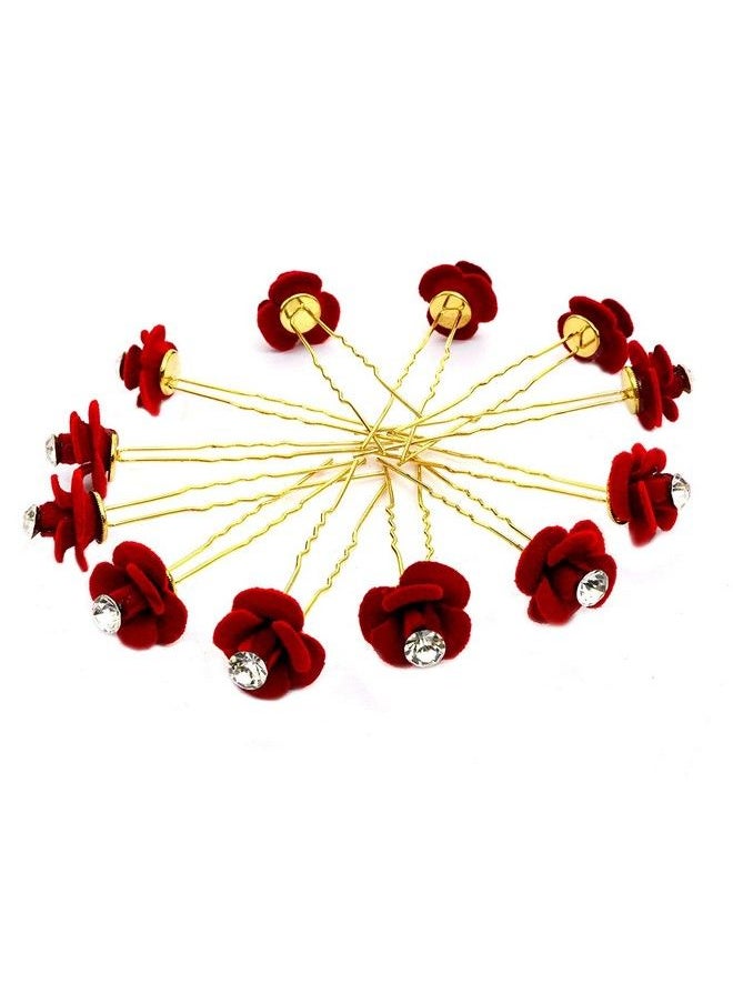 Juda Pins For Bun Decoration Bride Hair Accessories (Red Flower) - pzsku/Z323E6802763F0FBE141AZ/45/_/1690022186/fbaf5887-7ac1-4751-bd17-ebbd980880a0