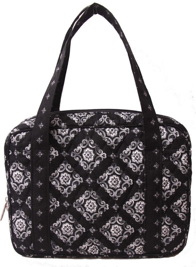 DIWI Quilted Bible Cover Large Sizes 10 X 7 X 2.75 Inches Bible Tote Good Book Case (L, C2 Deep Night) - Image 4