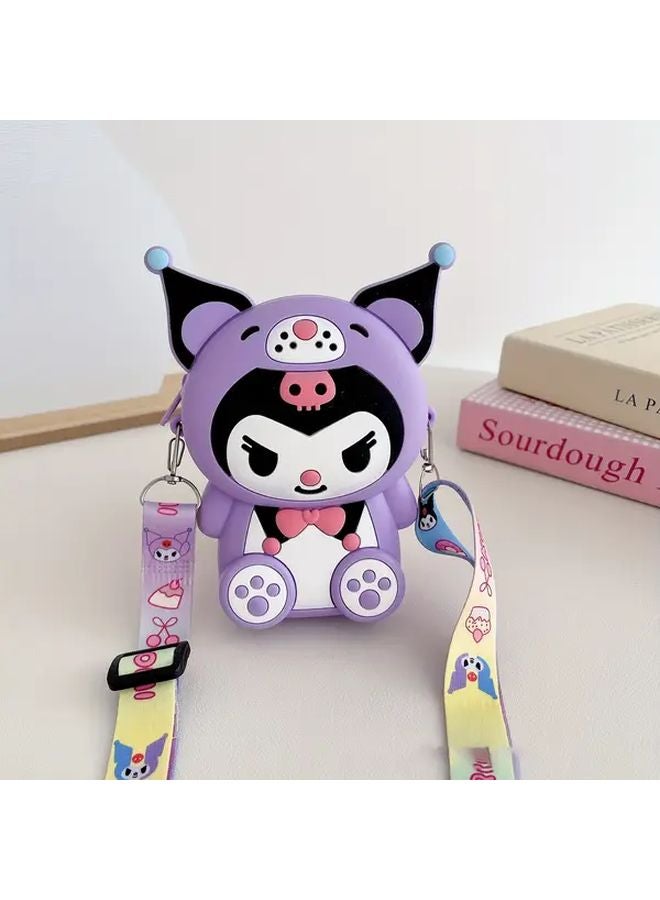 حقيبة ظهر صغيرة من كورومي بتصميم كرتوني لطيف وبلاستيك ناعم وألوان نابضة بالحياة، هدية مثالية للفتيات - Image 1