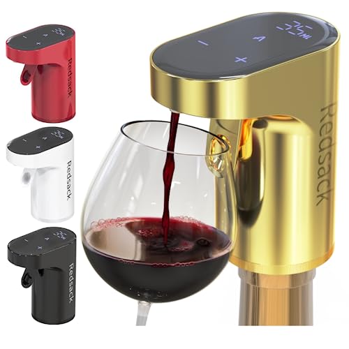 Redsack Plastic Quantified Electric Pouring Wine Aerator Compact Poured Wine With Adjustable Dosing - Automatic Drink Pouring For All Bottle Sizes - User-Friendly Design, 30 Liters - Image 1