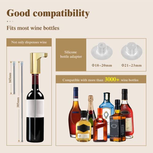 Redsack Plastic Quantified Electric Pouring Wine Aerator Compact Poured Wine With Adjustable Dosing - Automatic Drink Pouring For All Bottle Sizes - User-Friendly Design, 30 Liters - Image 5