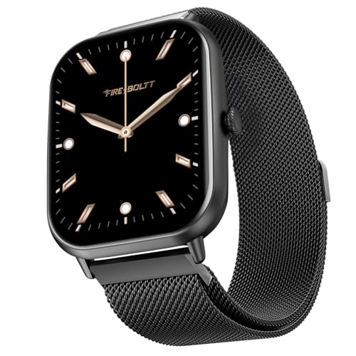 Fire-Boltt Ninja Call Pro Max Ultra Bluetooth Calling Smart Watch, 2.01”HD Display, AI Outfit Watch Face, 2 Looks in 1 Watch, Extra Straps at ₹99, 120+ Sports Modes, Smartwatch for Men & Women (Black) - Image 1