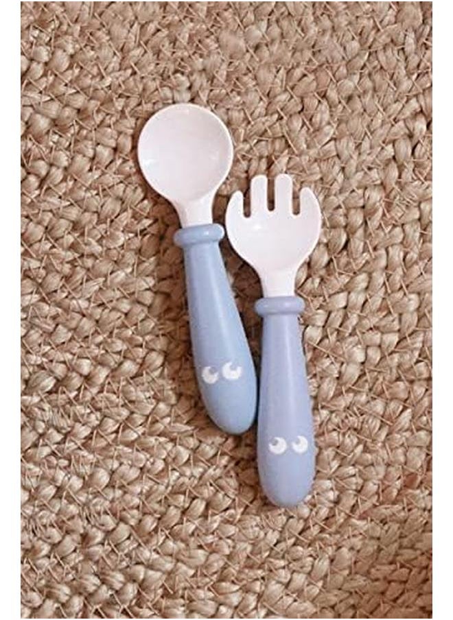 BABYBJORN - Baby Plate Spoon Fork 2 Pieces Pack Of 1 - Image 1