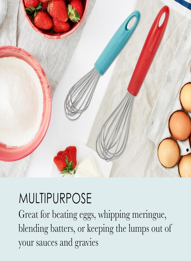 Chicago Metallic Whisks, Perfect For Beating Eggs, Whipping Meringue, and Blending Batters, Features Hang Hole for Convenient Storage, Set Of 2 - Image 3