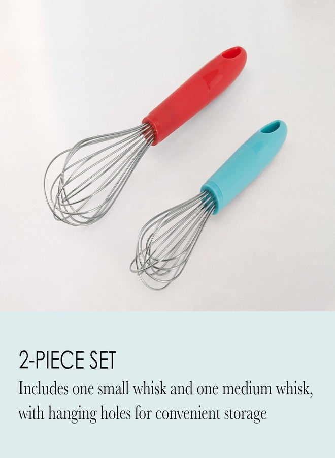 Chicago Metallic Whisks, Perfect For Beating Eggs, Whipping Meringue, and Blending Batters, Features Hang Hole for Convenient Storage, Set Of 2 - Image 5