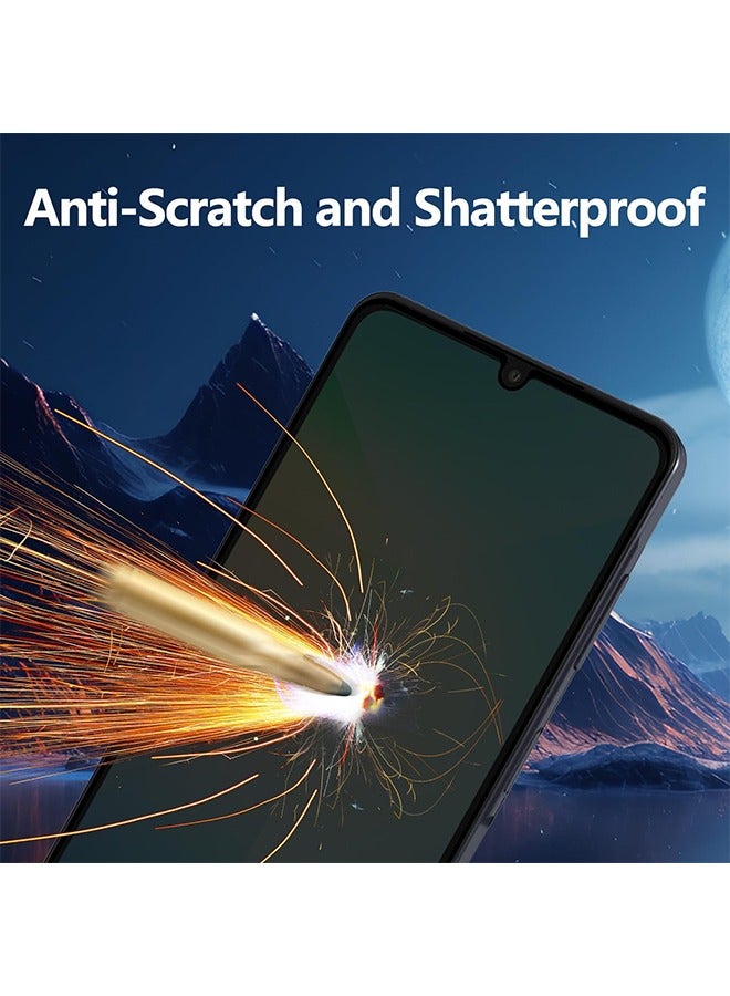 X-level 2 Pcs Privacy Screen Protector for Samsung Galaxy A06,Anti-Spy Tempered Glass 9H Hardness HD Clear Scratch Resistant for Samsung Galaxy A06 - Image 4