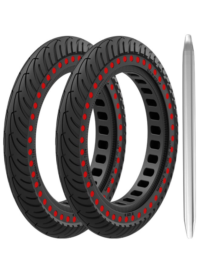 2pcs 8.5 Inch Electric Scooter Solid Rubber Tire with Mounting Tool Tire Lever Puncture-proof Solid Tire Replacement for Xiaomi M365 E Scooter Tire - Image 1