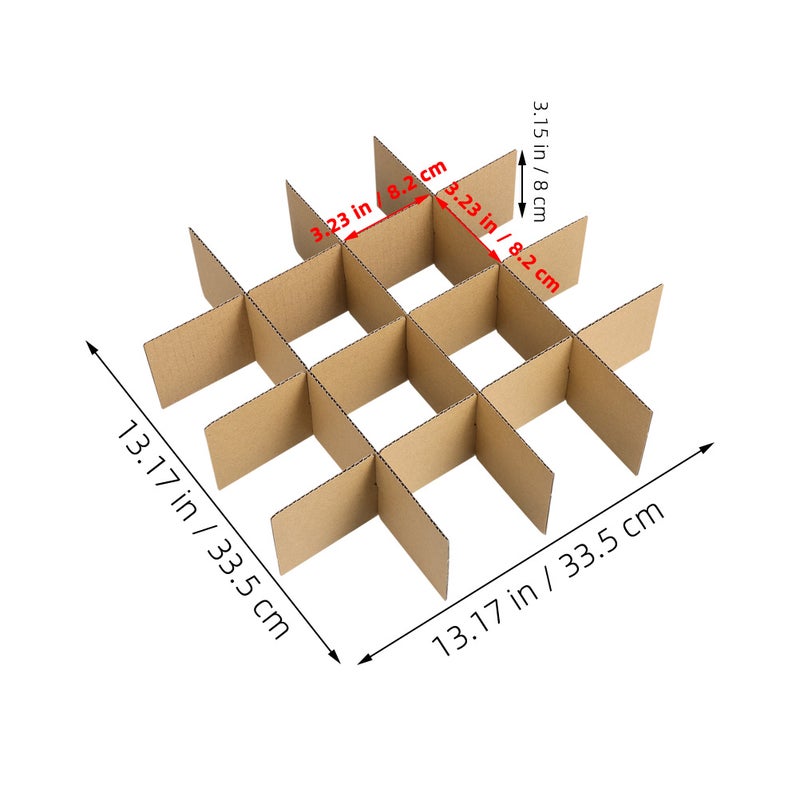 Glass Dividers for Cardboard Boxes, Ideal for Packing Small Items, Eco-friendly Material - Image 2