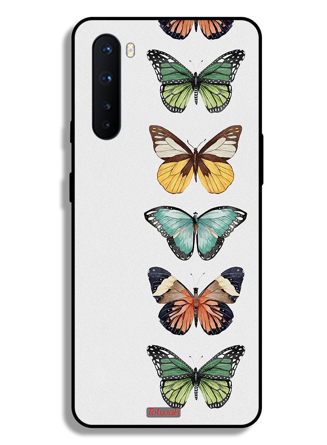 Tolwak OnePlus Nord Protective Case Cover Four Butterflies - Image 2