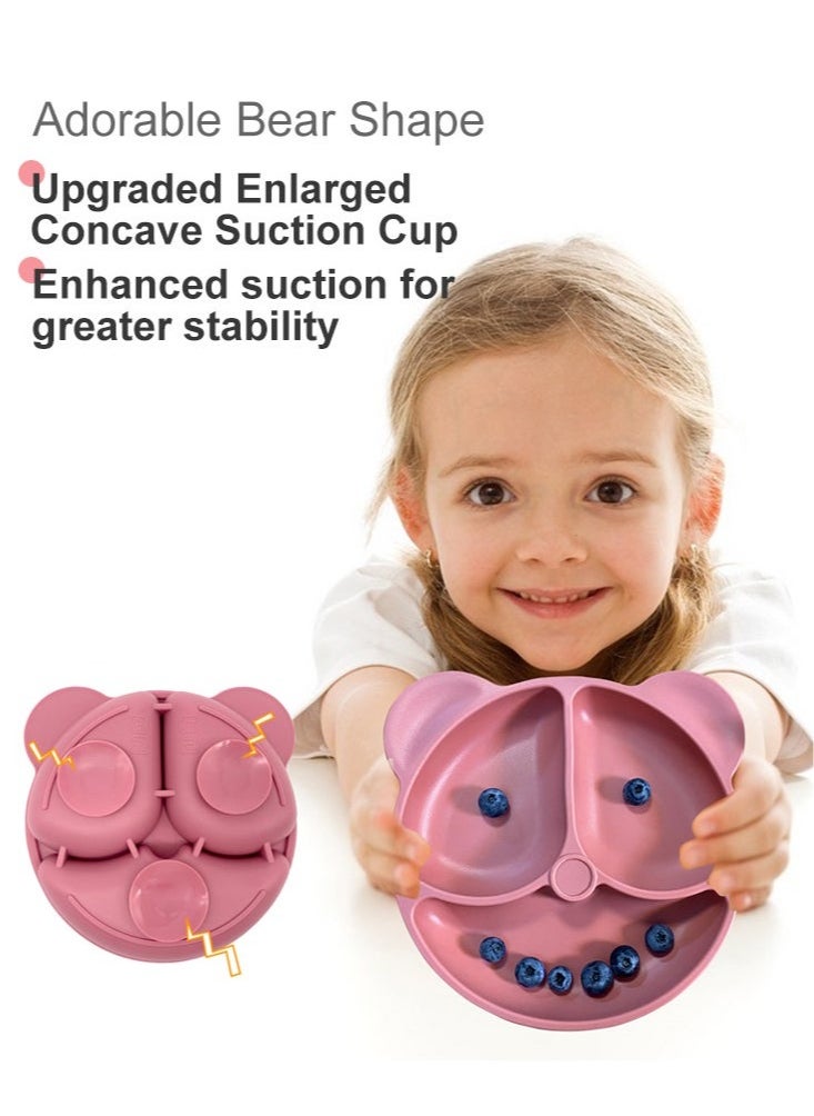 Gonice Complete 8-Pieces Silicone Baby Crockery Set, BPA Free Baby Tableware Set with Soft Silicone Bib and Utensils  - Image 3