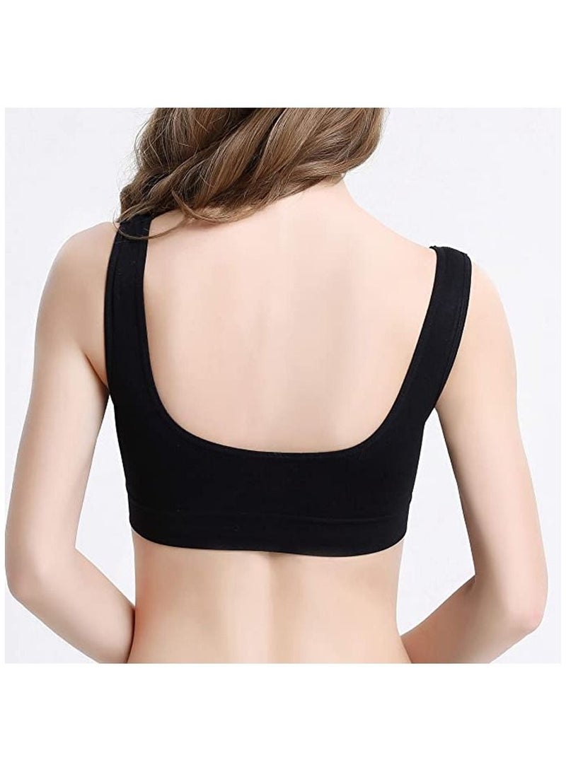 DubaiGallery Women's Sports Bras Padded Seamless Comfort Everyday Sleep Bra - Image 3