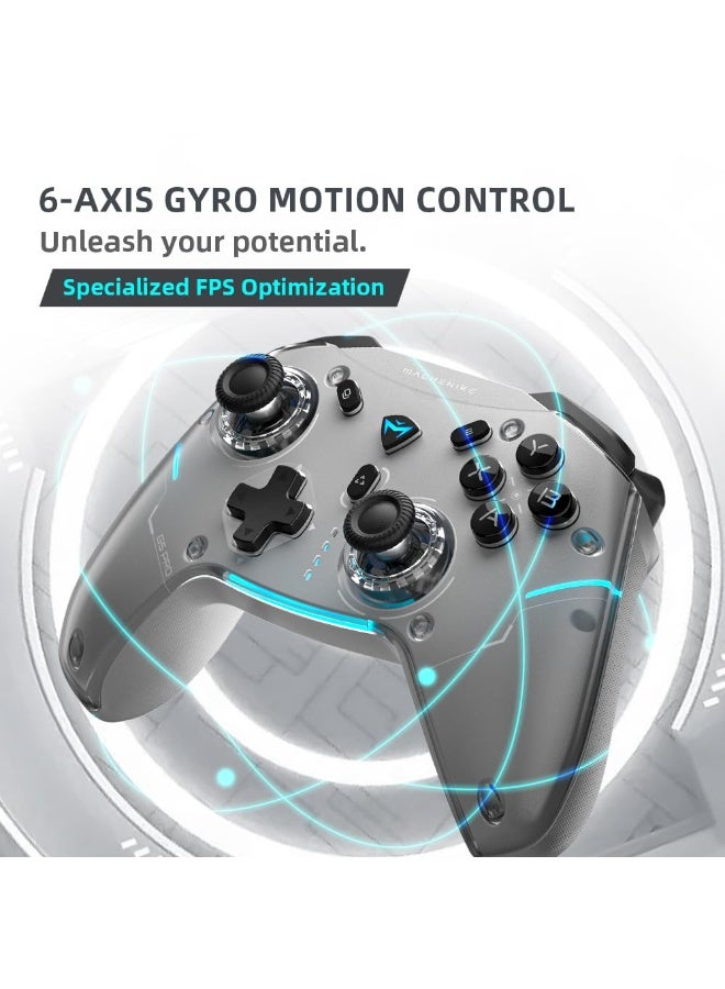 Machenike G5PRO Max SE 1000HZ Wireless Gaming Controller for NS/PC/iOS/Android with Charging Dock,PC Controller Hall Effect Joystick/Triggers/Gyroscope,RGB Backlight - Image 5