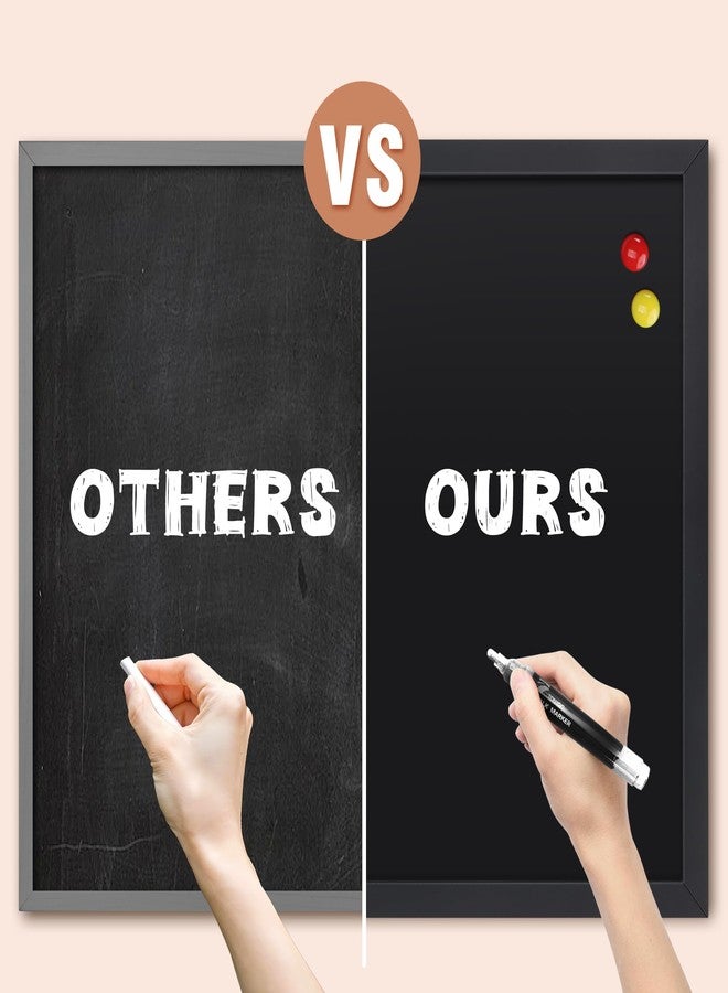 SELEAD Magnetic Chalkboard Words Sign - 24" x 36" Large Black Frame Wall Decor Bulletin Chalk Board for Menu, Business, Restaurant, Home Office - Image 5