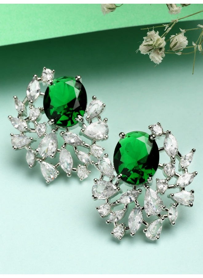 Karatcart Women Green American Diamond Stud Earrings - pzsku/Z323F2037BD726BB187D4Z/45/_/1737721271/6e806170-5bbc-492e-bdfa-b9d5516cc64a