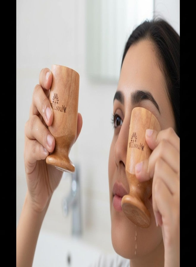 WITSOUL كوب غسول العين من ويتسول بخلاصة النيم يساعد على شطف الأوساخ من العين بخصائص علاجية أيورفيدية، عبوة من قطعتين - Image 5