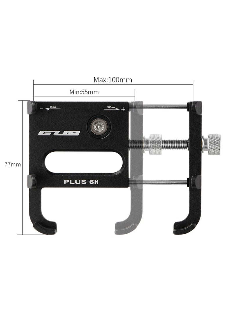 GUB PLUS6 H Aluminum Phone Holder📱 Application: Bicycle / Electric Vehicle / Motorcycle / Scooter, etc. Material: aluminum alloy / Support for devices with a width of 55-100mm / N.W.: about 112 g, G.W.: about 170 g  - Image 3