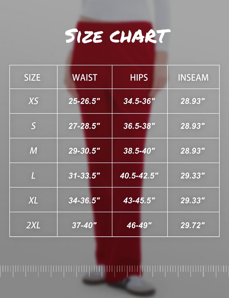 PUMIEY Sweatpants Women Cotton Wide Leg High Waisted Sweat Pants Lounge Oppen Bottom Pants, Ruby X-Small - Image 2