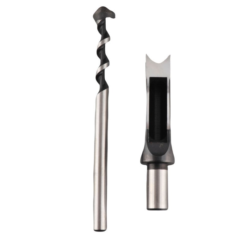 Square Hole Drill Bit: Bearing Steel Construction, U-Shape Chip Drain Grooves - Drill Sleeve Protection for Woodworking Square Mortising, Wood Drilling on Wood Products, Square Hole Drilling Machines - Image 1