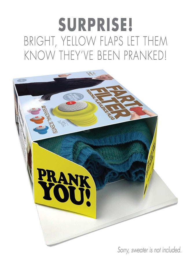Prank Pack Prank O Fart Filter Prank Gift Box - Funny Empty Gag Gift Packaging for White Elephant, Christmas & Office Parties, Hilarious Joke Gift Box to Hide Real Presents for Friends & Coworkers - Image 2