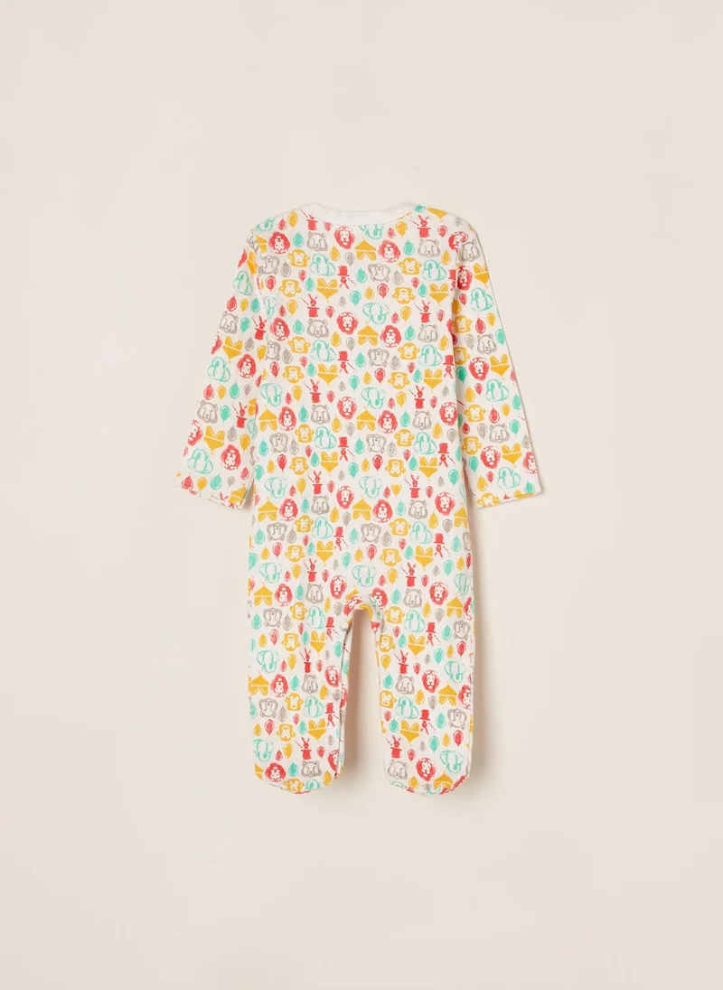 Zippy 3 Sleepsuits for Babies 'Circus', Multicoloured