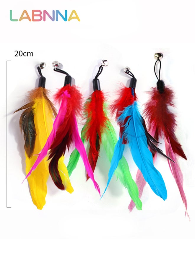 LABNNA 11PCS Cat Toys Set with 2 Cat Teaser Sticks, Feather Toys and Other Cat toys, Kitten Toys Assortments, Funny Interactive Cat Toys, Various Cat Enrichment Toys, Soft Safe Cat Toys(Random Color) - Image 3
