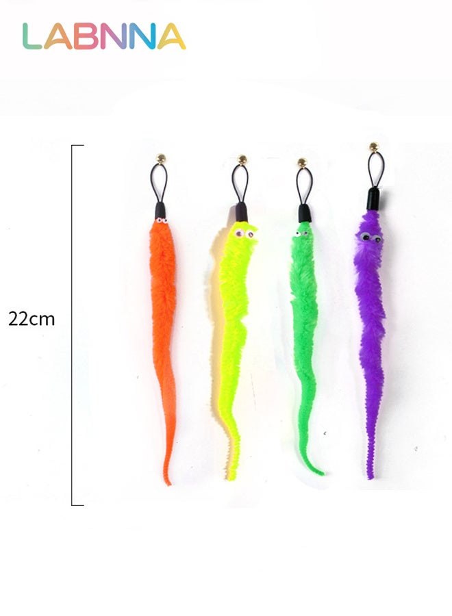 LABNNA 11PCS Cat Toys Set with 2 Cat Teaser Sticks, Feather Toys and Other Cat toys, Kitten Toys Assortments, Funny Interactive Cat Toys, Various Cat Enrichment Toys, Soft Safe Cat Toys(Random Color) - Image 4