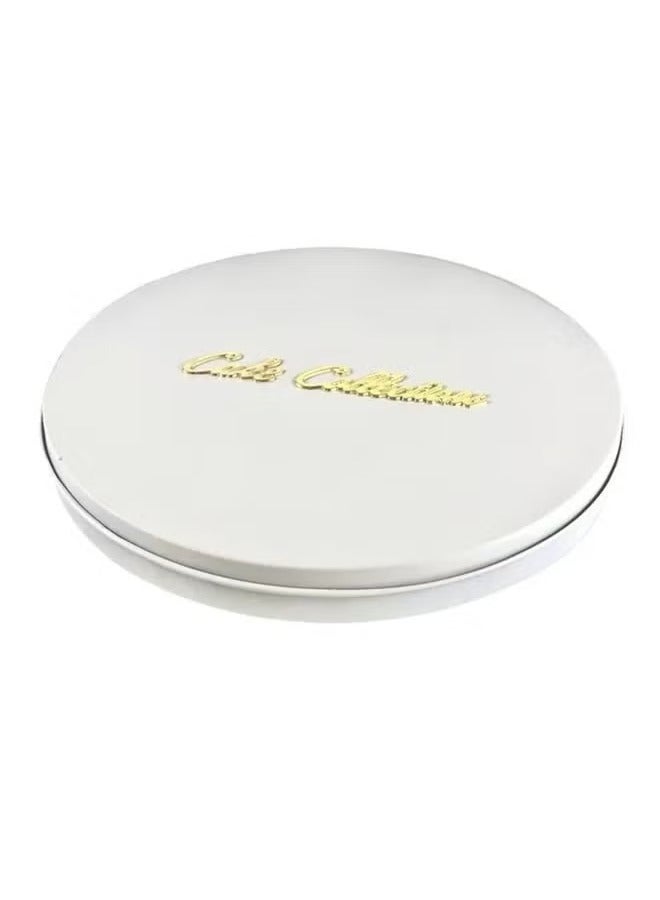 باصرة -صينية تقطيع البسبوسة الفاخرة – شكل دائري أبيض، تتسع لـ 36 قطعة، مثالية لتقديم الحلى (35 سم) - Image 1