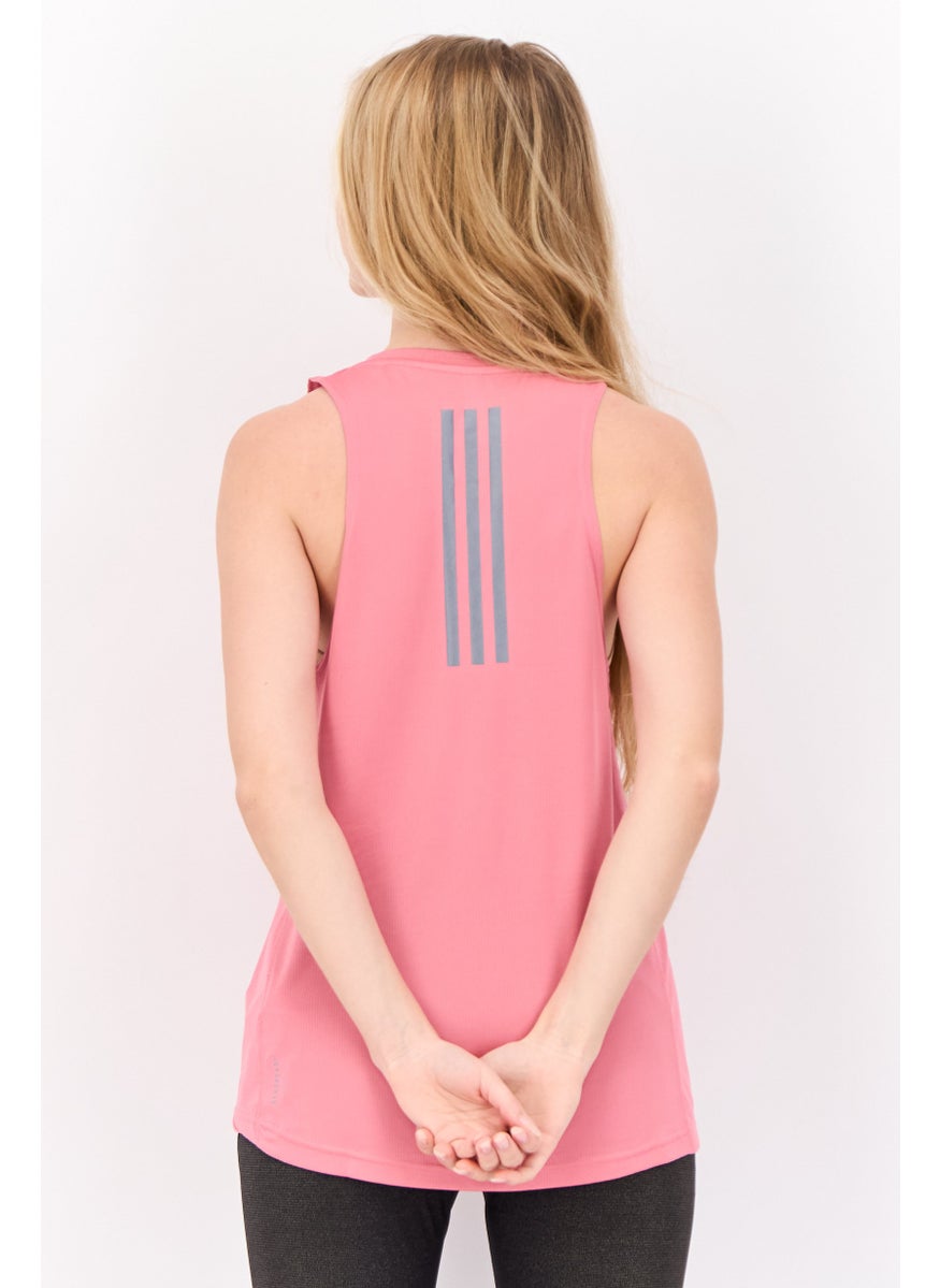 Adidas Women Sportswear Fit Sleeveless Training Tank Top, Old Rose  - Image 4