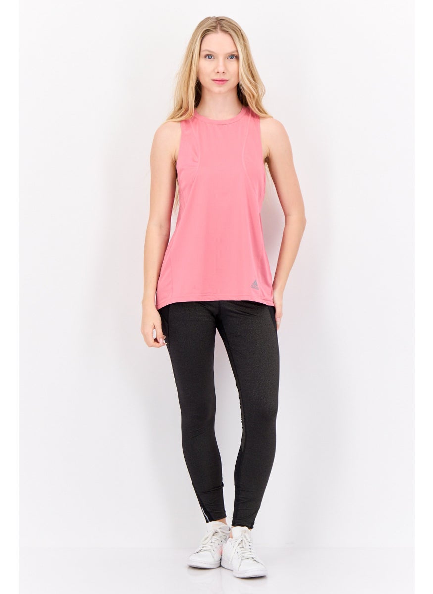 Adidas Women Sportswear Fit Sleeveless Training Tank Top, Old Rose  - Image 2