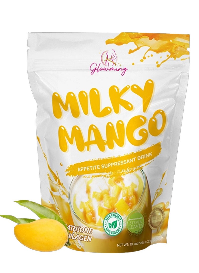 Cc Milky Mango Appetite Suppressant Drink 10 x 20g‏  - Image 1