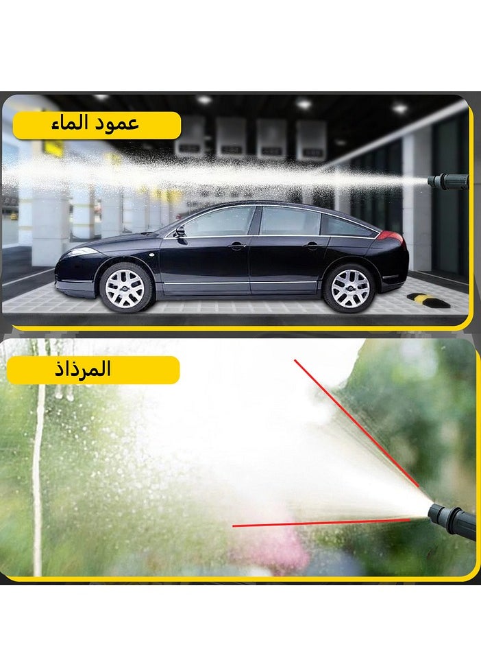 GearZone - 2000W High Pressure Washer, Electric Pressure Washer for Car, Home,Garden, Fast Moving with 4PCS Wheels and Tigger Washing Gun,10 Meter Hose and Soap Dispenser, Color Yellow - Image 1
