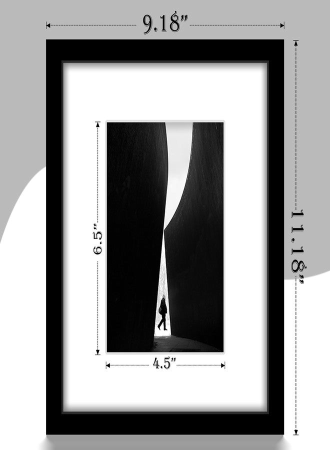 Fisnish 8x10 Picture Frame Sef of 10, Display Pictures 5x7 with Mat or 8 x 10 Without Mat, Photo Frame Collage for Wall Gallery Decor, Hanging or Tabletop Display, Black - Image 4