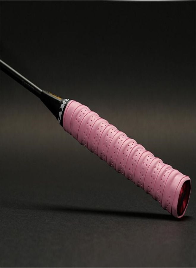 Ocean Tennis Badminton Racket Grip, Anti Slip Perforated Super Absorbent Fishing Overgrip for Pickleball Racquet Handle Grip   Pink（1pcs） - Image 1