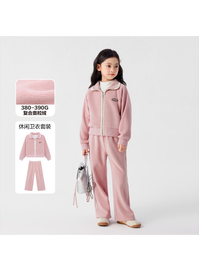 Zuoxi Girls' Outfit Autumn Sportswear Two-piece Set With Jacket And Pants For Kids And Big Girls Casual Children's Clothing - Image 5