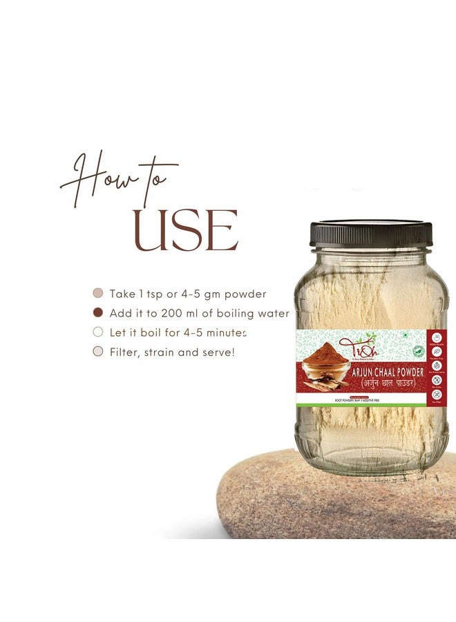 TIQH 100% Natural & Pure Herbal Arjun Ki Chaal Powder For Men & Women Supports Heart Health, Promotes Good Cholesterol | Terminalia Arjuna | Arjun Bark Raw Powder (500 g) - Image 5